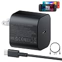 Charger for Nintendo Switch 2, 60W AC Power Adapter Fast Charging for Nintendo Switch2/Switch/LITE/OLED/Steam Deck, Support Switch TV Dock Mode Output 20V 3A USB C Chargers with 5Ft Charger Cable