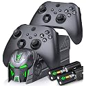 Charger Station Compatible with X-1 Series X/S/One/One X/One S Elite, Charging Accessories Kit with 2 X 5520mWh High Capacity Rechargeable Battery Pack (Grey)