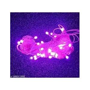 charkee 15 meter 30 led decorative pixel led stringrice light  36 feet single colour diwali still led ladi string light for home decor christmas diwali and festive decoration pink cha-d1