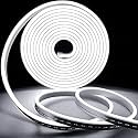 CHARKEE® Neon Rope Light Silicon DC Light (5 Meter/16.4 Feet) or Indoor and OutdoorHome Flexible Waterproof Decorative Light with 12v DC Adapter Include- White CHA-A1
