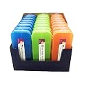 Charles Leonard Double Sided Pencil Box Pencil Case, 5 Compartment Organizer, Plastic, Assorted Colors, 8.5" W x 3.5" x 1.5" H, Bulk Pack of 24 (76310-ST)