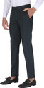CHARLIE CARLOS Men Regular Fit Dark Green Cotton Blend Trousers