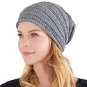 CHARM Extra Slouchy Summer Beanie for Men - Women Baggy Hipster Knit Cotton Slouch Hat