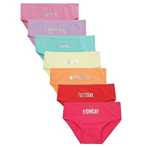 CHARM N CHERISH Girls Cotton Panties SundayMonday
