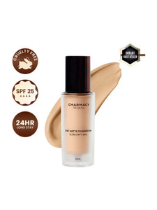 charmacy milano foundation 01  24hr wear spf25 waterproof full coverage matte finish foundation
