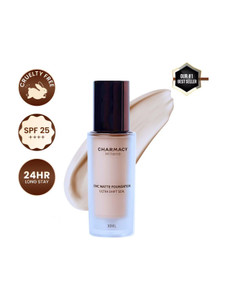 charmacy milano foundation 02  24hr wear spf25 waterproof full coverage matte finish foundation