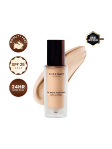 charmacy milano foundation 03  24hr wear spf25 waterproof full coverage matte finish foundation