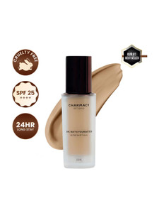 charmacy milano foundation 08  24hr wear spf25 waterproof full coverage matte finish foundation