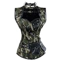 Charmian Women's Steampunk Spiral Steel Boned Vintage Corset Tops Bustier