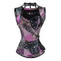 Charmian Women's Steampunk Spiral Steel Boned Vintage Corset Tops Bustier
