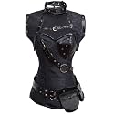 Charmian Women's Steampunk Spiral Steel Boned Vintage Corset Tops Bustier