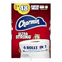 Charmin Ultra Strong 2-Ply Toilet Paper Mega Rolls, 4" x 4", White, 242 Sheets Per Roll, Pack of 8 Rolls