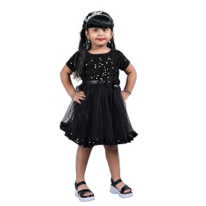 Charming Girls Kids Velvet Net Frock