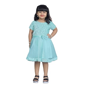 Charming Girls Kids Velvet Net Frock