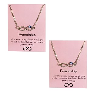 charming infinity evil eye necklaceinfinity pendant necklace for women and girls friendship chain necklace nazar evil eye chain necklace