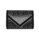 CHARMING TAILOR Envelope Purse Formal Faux Suede Clutch Rhinestone Evening Bag for Women Party Handbag