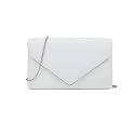 CHARMING TAILOR Faux Suede Clutch Bag Elegant Metal Binding Evening Purse for Wedding/Prom/Black-Tie Events