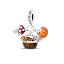 Charms for Bracelets and Necklaces Mushroom and Pumpkin Pendants Beads Colorful Elephant Charms Jewelry for Women