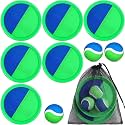 Charniol Kids Toss and Catch Game,Blue,Green,6 Paddles 3 Balls