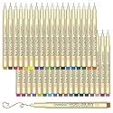 Arts Sign Brush Pen, Felt Tip Water Based Ink with 36 Colors, for Journaling, Lettering, Calligraphy, Technical Drawing and Scrapbooking