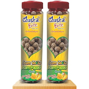 chaska bite aam papd golisour and tagysweetkhatti meethicandiessoftpack of 2220 gm each aam papad flavor sour candy 2 x 1