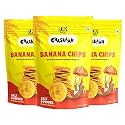 JK Chaskaah Banana Chips (Salt &amp; Pepper, 300G)|Kerala Banana Chips (Yellow)|No Msg|Salt And Pepper|Healthy,300 Grams