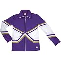chassé Girls Metallic Double Knit Warm-Up Jacket for Cheerleaders - Youth Sizes