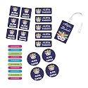 Chatterbox Labeling Solutions Personalised Waterproof Stickers &amp; Labels - 26 Pieces -Masquerade Design