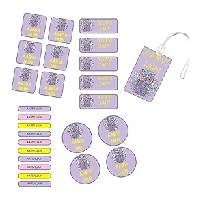 chatterbox latest personalised waterproof stickers amp labels owl design blue