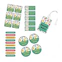 Chatterbox Latest Personalised Waterproof Stickers &amp; Labels (Penguin Design) (Ice-Cream Design)