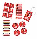 Chatterbox Personalised Waterproof Stickers &amp; Labels - 26 Pieces - Mickey Mouse Design