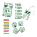 Chatterbox Personalised Waterproof Stickers &amp; Labels - 26 Pieces -Bunny Design