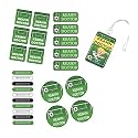 Chatterbox Personalised Waterproof Stickers &amp; Labels - 26 Pieces - Football Theme