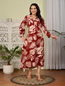 Chaukas Women Printed Straight Kurta