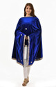 Chaukhat Velvet Embellished, Floral Print, Embroidered Blue Women Dupatta