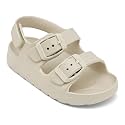 ChayChax Toddler Boys Girls Double Buckle Sandals Children's Adjustable Back Strap Water Sandal