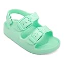 ChayChax Toddler Boys Girls Double Buckle Sandals Children's Adjustable Back Strap Water Sandal