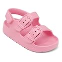 ChayChax Toddler Boys Girls Double Buckle Sandals Children's Adjustable Back Strap Water Sandal