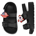 ChayChax Toddler Boys Girls Double Buckle Sandals Children's Adjustable Back Strap Water Sandal