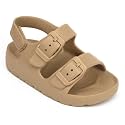 ChayChax Toddler Boys Girls Double Buckle Sandals Children's Adjustable Back Strap Water Sandal