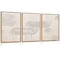 CHDITB 3D Abstract Wall ArtTextured Earth Tone