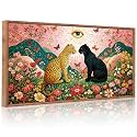 CHDITB 3D Boho Leopard Panther Wall ArtMystical