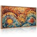 CHDITB 3D Textured Boho Sun Bloom Wall