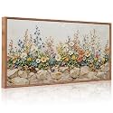 CHDITB 3D Vibrant Colorful Wildflower Wall Art