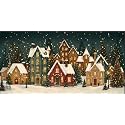 CHDITB Christmas Trees Landscape Framed wall art
