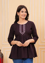 CHECHI Women Embroidered A-line Kurta