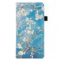 Checkbook Cover for Men &amp; Women RFID Leather Check Book Holder Wallet(Green Flower)