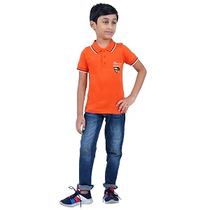 CHECKERSBAY Boys Cotton Polo T-Shirt