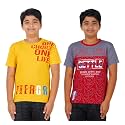 CHECKERSBAY Boys Cotton Printed Half Sleeve T-Shirt