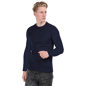 CHECKERSBAY Mens Round Neck Full Sleeve T-Shirt